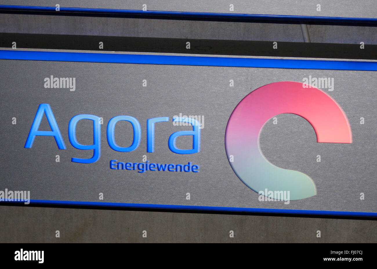Energiewende Markenname: "Ágora", de Berlín. Foto de stock
