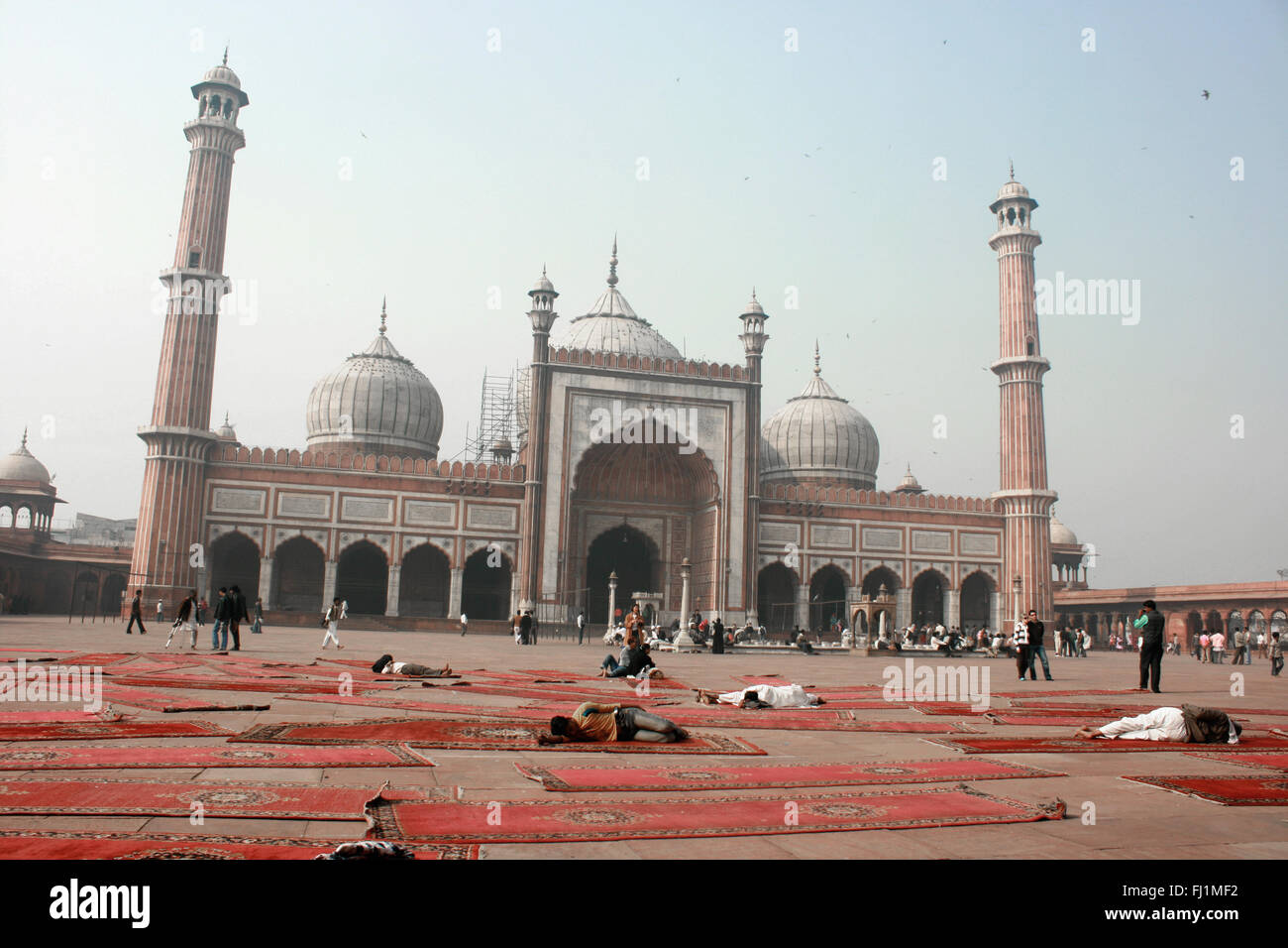 La Jama Masjid (gran mezquita) de Vieja Delhi, India Foto de stock