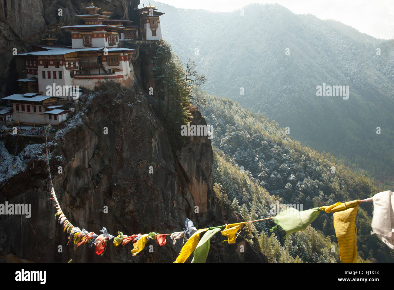 Monasterio de Taktsang (Tiger's Nest) - Bután Foto de stock