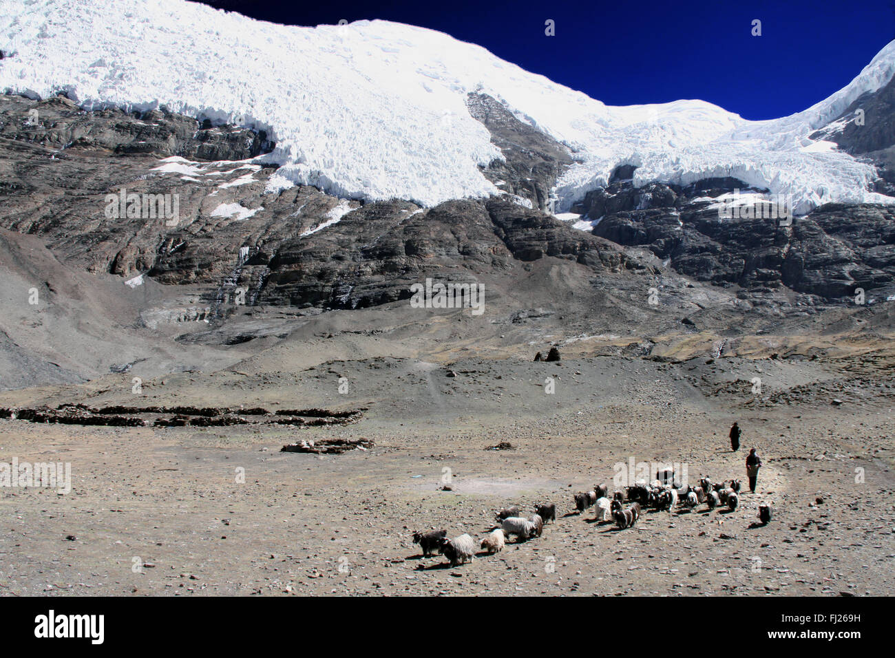 El Tíbet China imágenes de personas y paisajes Foto de stock