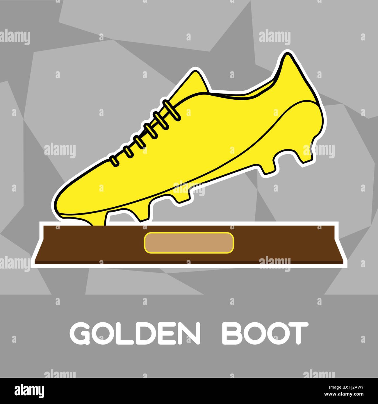 Deportes El Premio Bota de Oro. Símbolo del campeonato de fútbol. Diseño  plano Zapato de Oro. Ilustración vectorial Digital Imagen Vector de stock -  Alamy