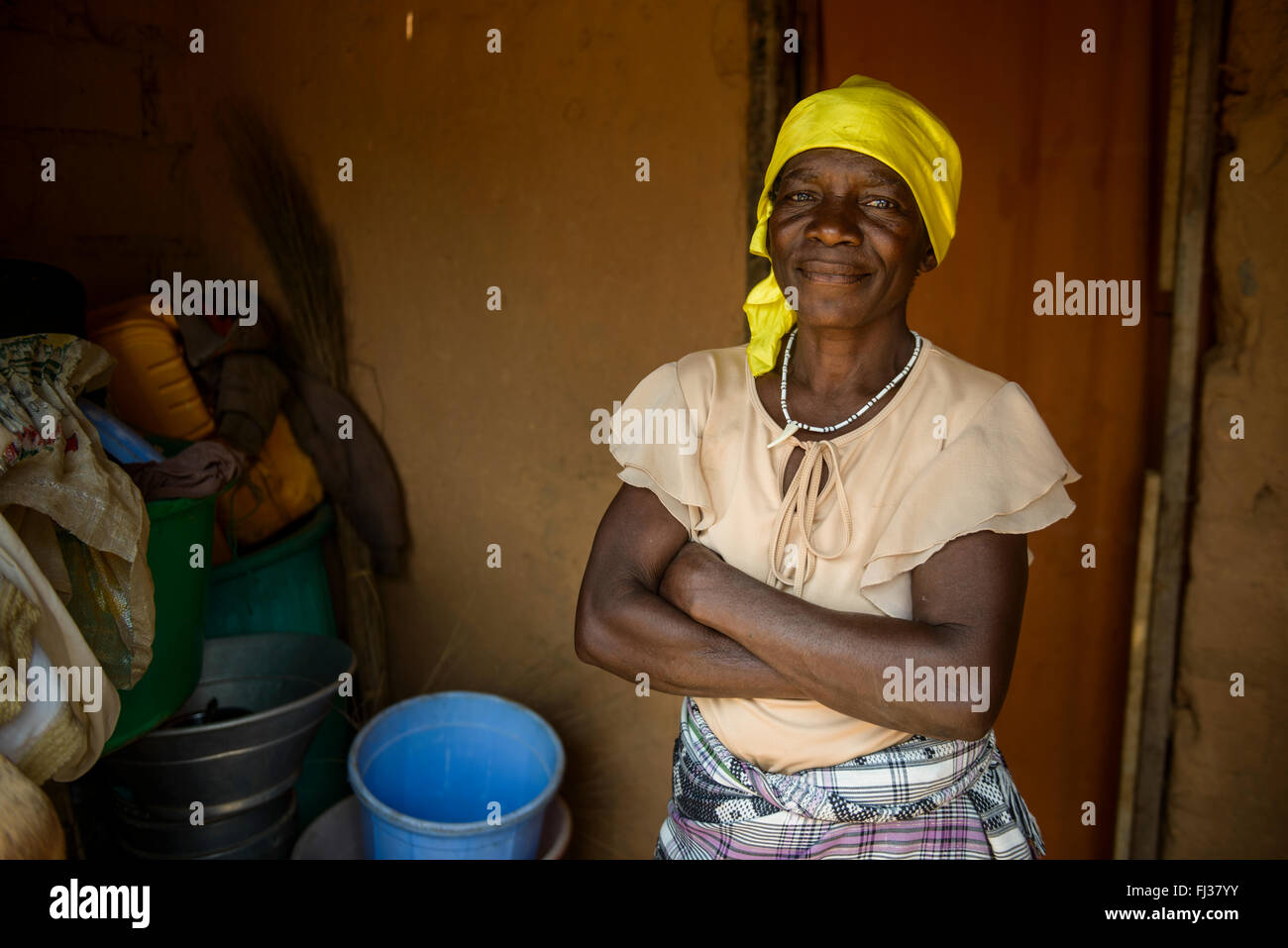 Mujer angoleña, Angola, África Foto de stock