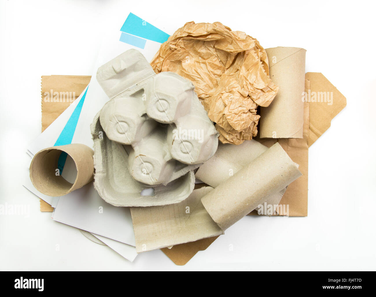 Segregados de basura de papel Fotografía de stock - Alamy