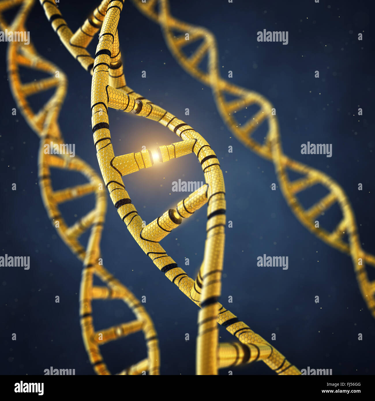 Moléculas de ADN genéticamente modificado , OMG , La Ingeniería genética Foto de stock