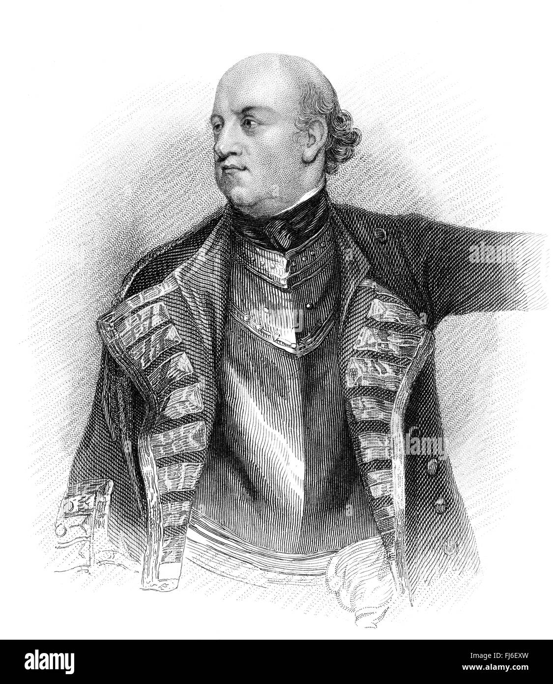 El Teniente General John Manners, Marqués de Granby, 1721-1770, un soldado británico Foto de stock