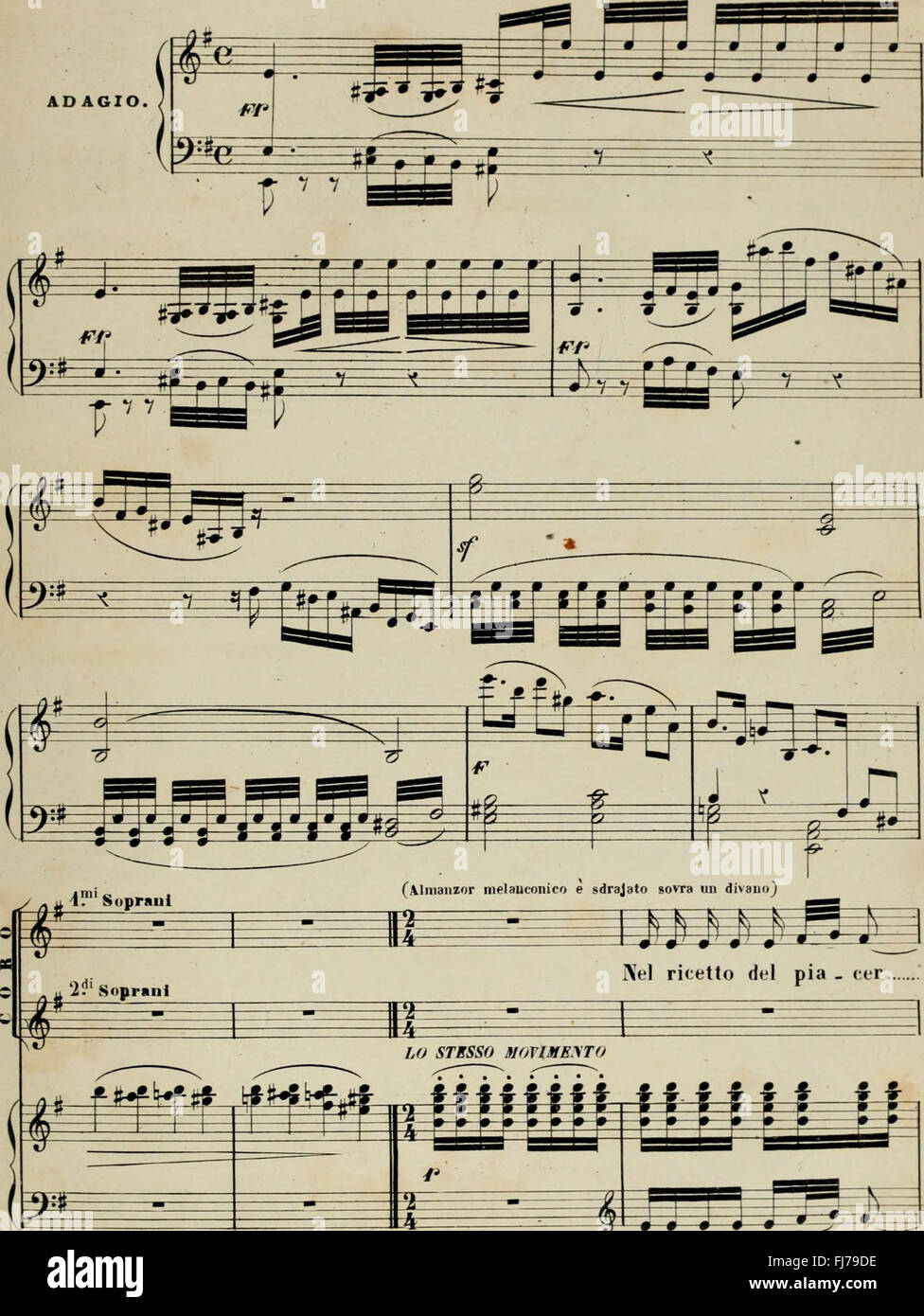Naida - opera semiseria en 3 parti (1873) Foto de stock