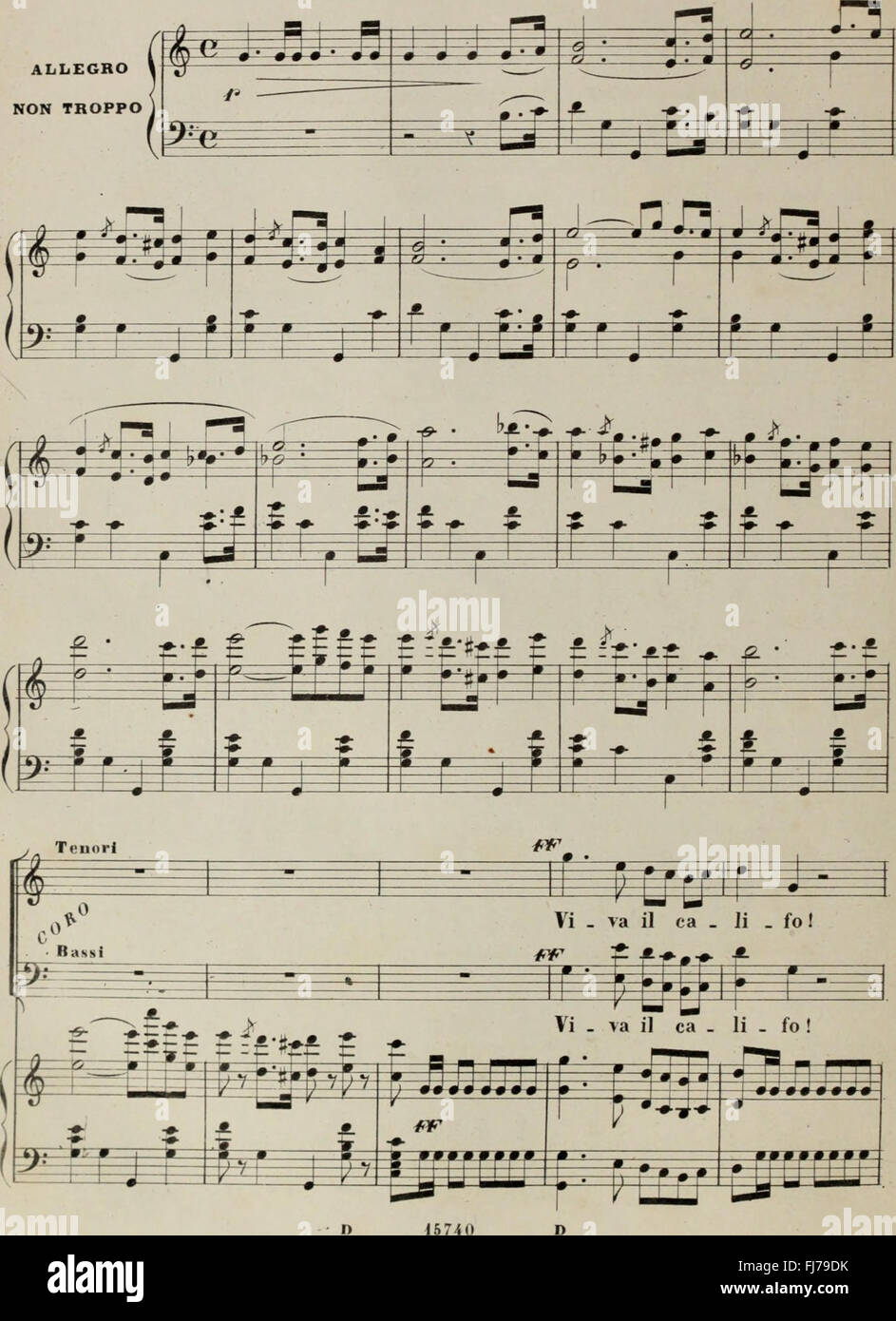 Naida - opera semiseria en 3 parti (1873) Foto de stock