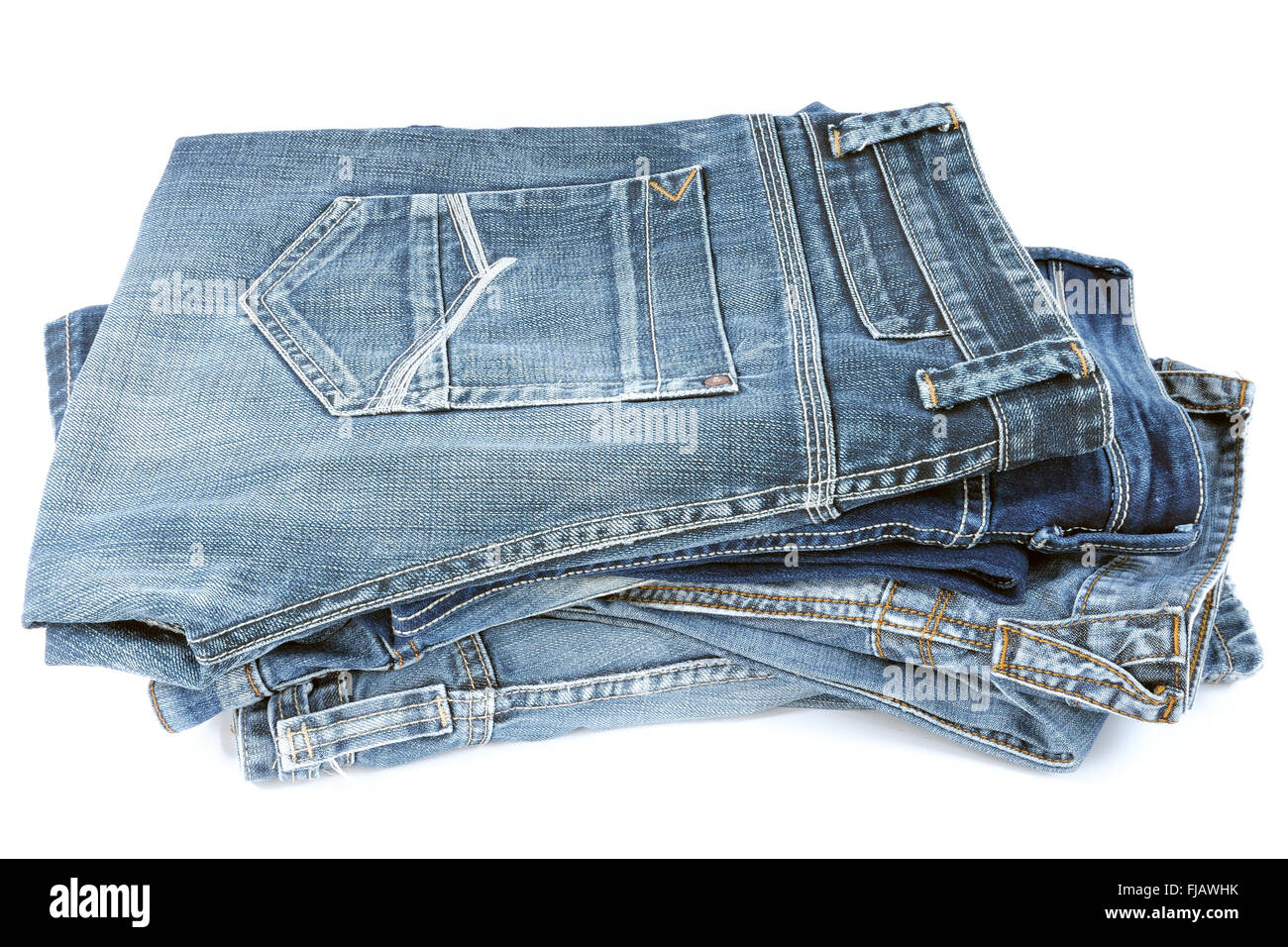 Varios Modelos De Pantalones Vaqueros Para Hombres Apilados Y