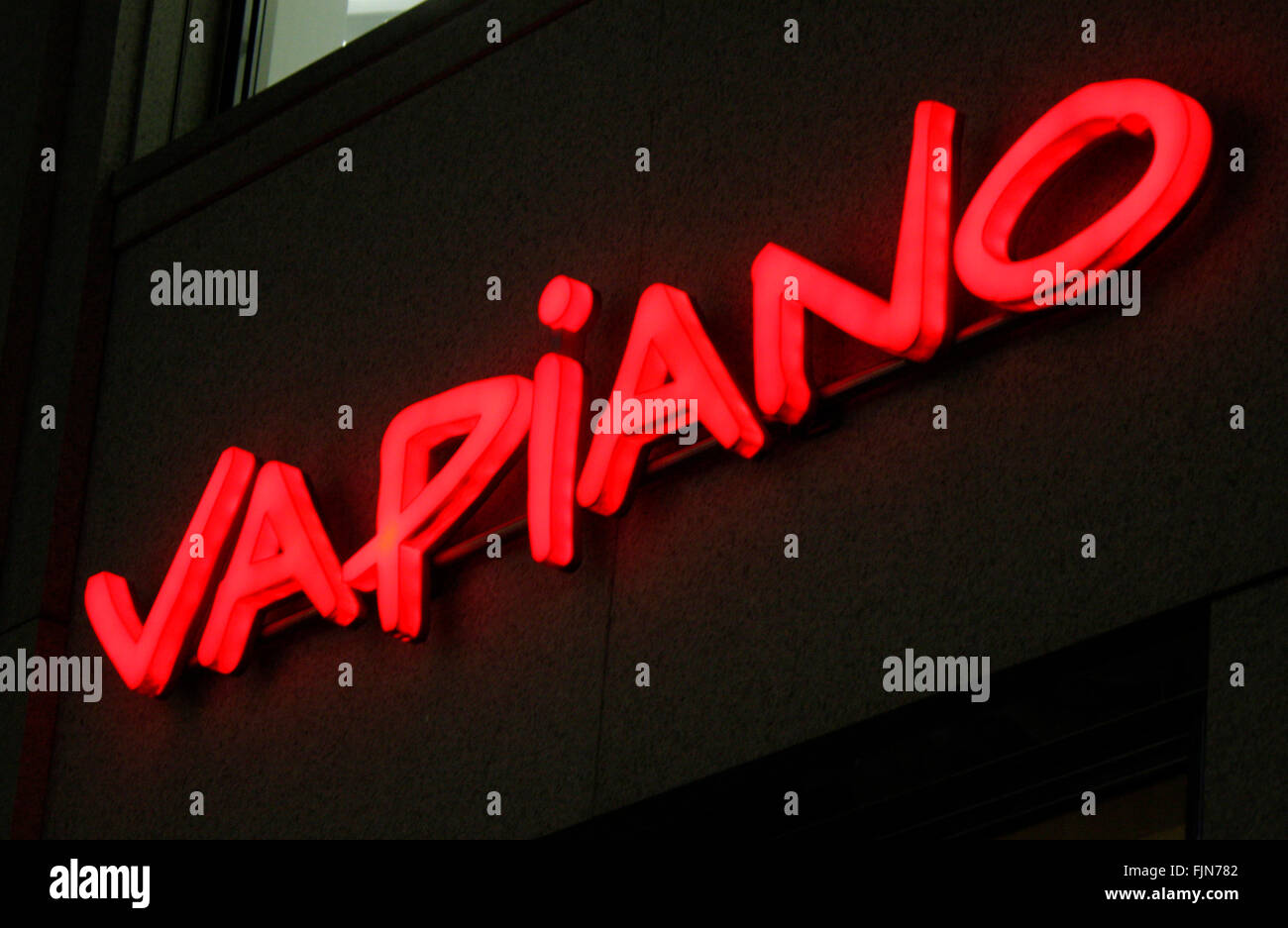 Markenname: 'Vapiano', de Berlín. Foto de stock