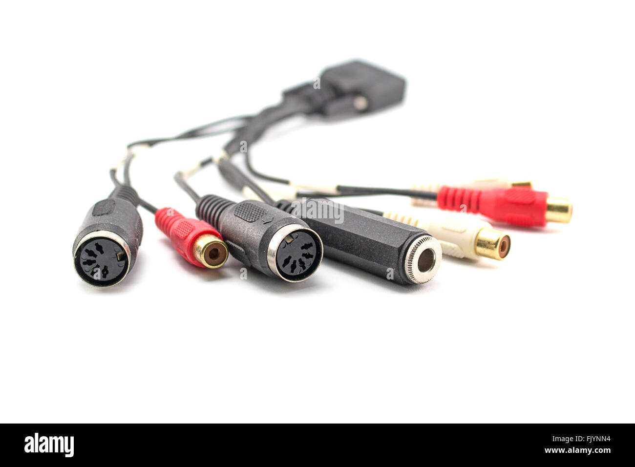 Cable coaxial de audio MIDI en la carcasa del altavoz,para el  entretenimiento,sonido,música Fotografía de stock - Alamy