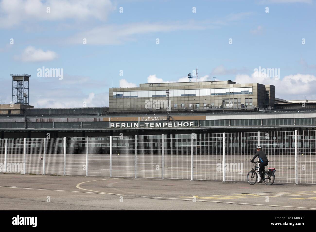 El aeropuerto de Tempelhof Berlín en Alemania Foto de stock