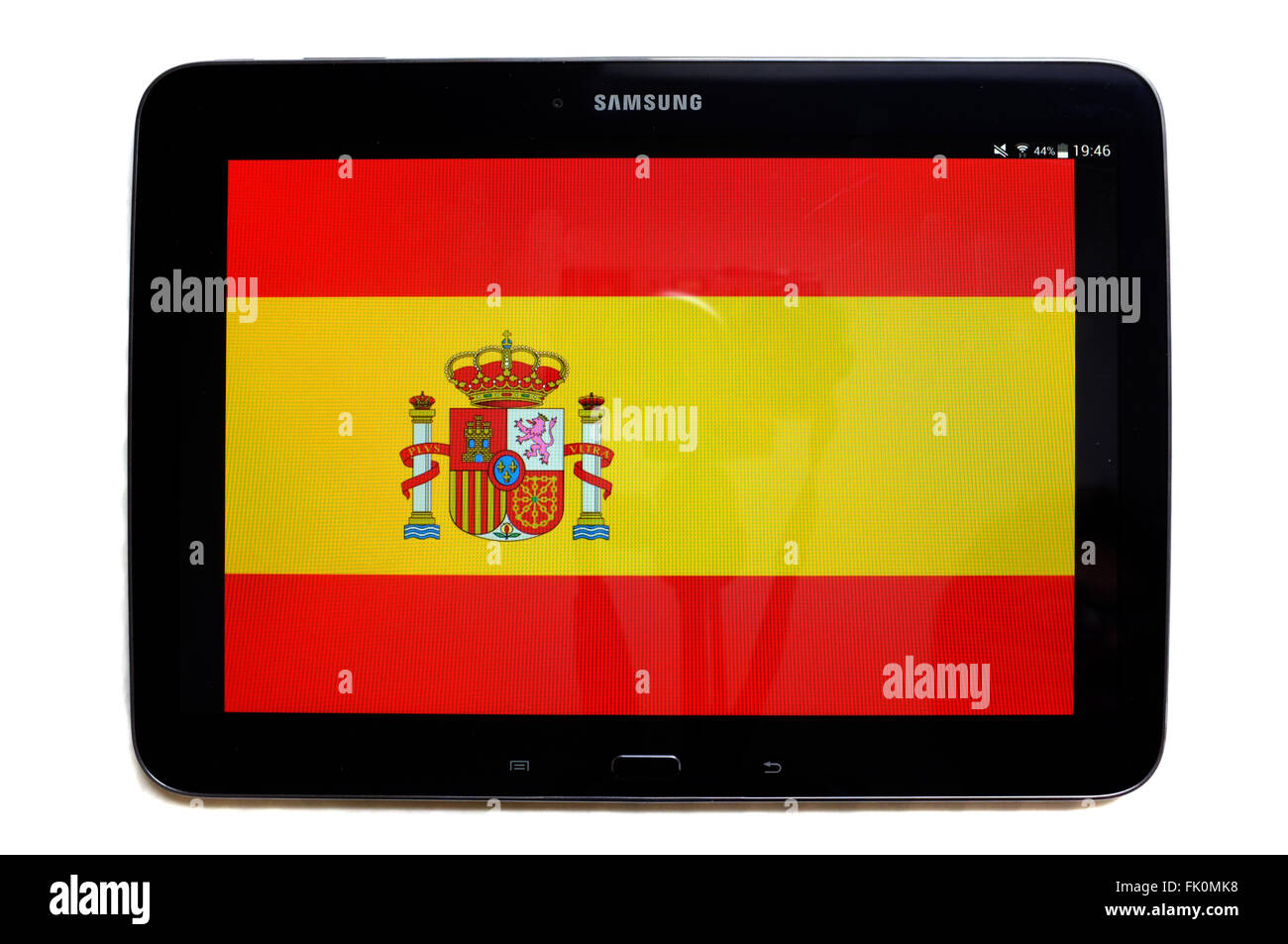 Spanish flag tablet fotografías e imágenes de alta resolución - Alamy