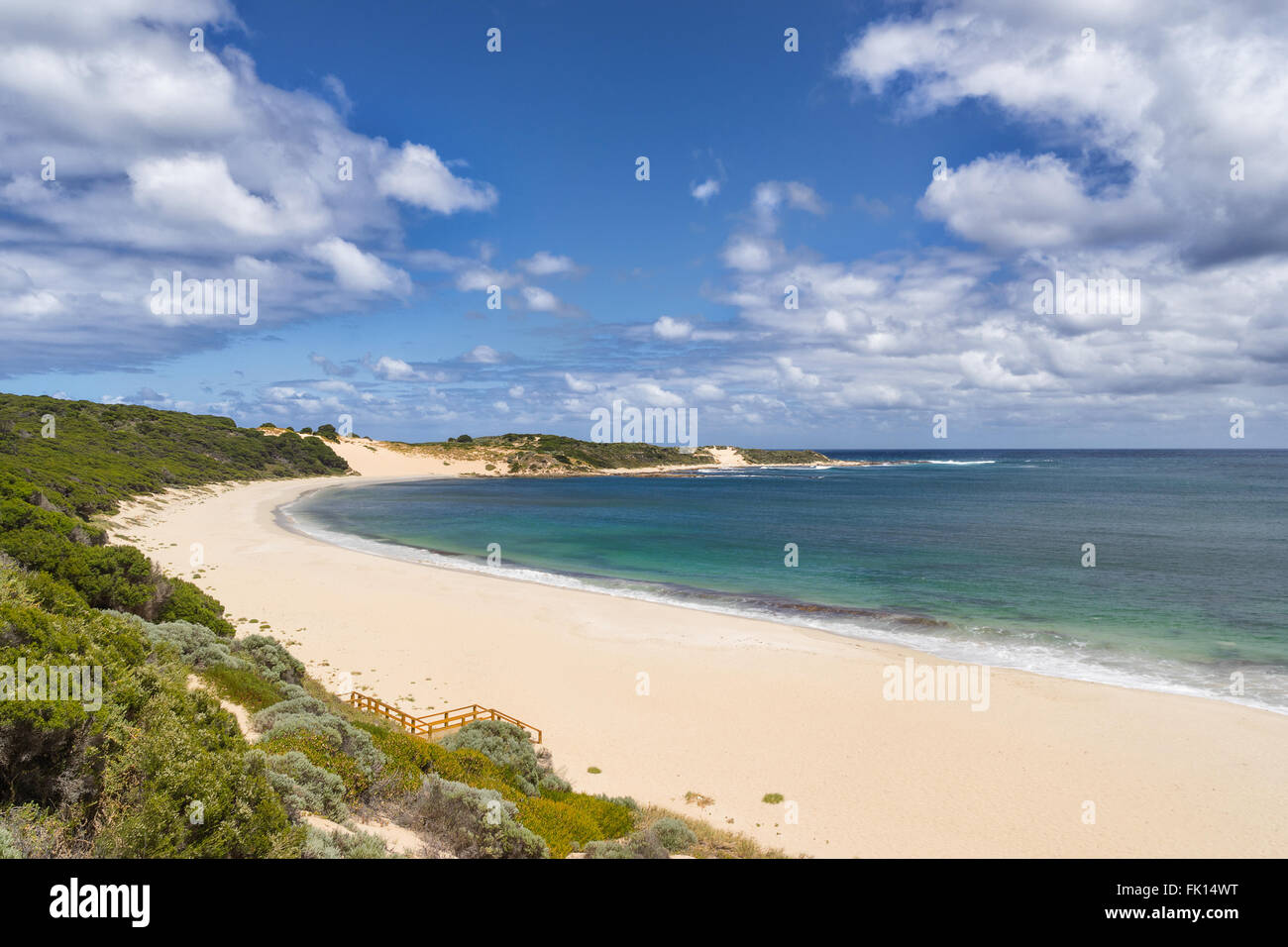 Injidup beach, en el oeste de Australia. Foto de stock