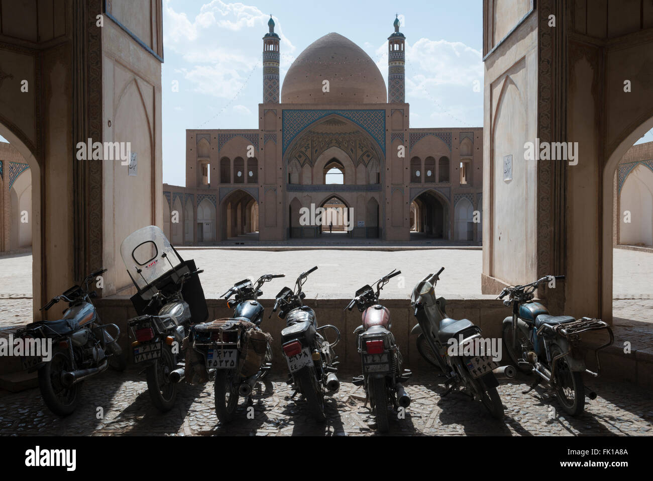 Agha Bozorg Mezquita. Kashan. Irán. Foto de stock