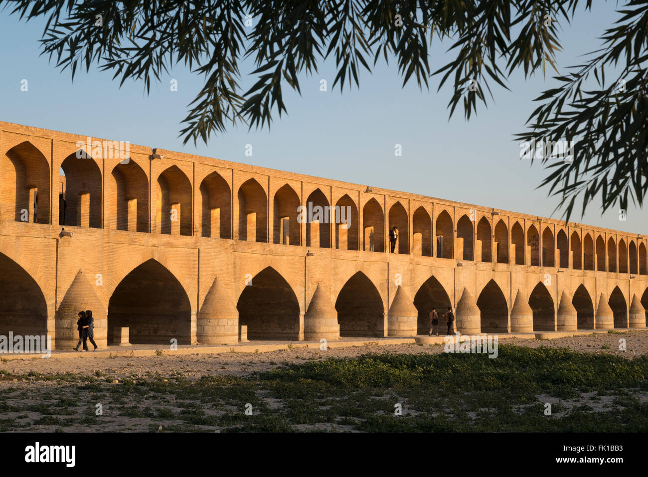 Si Seh o puente. ESfahan. Irán. Foto de stock