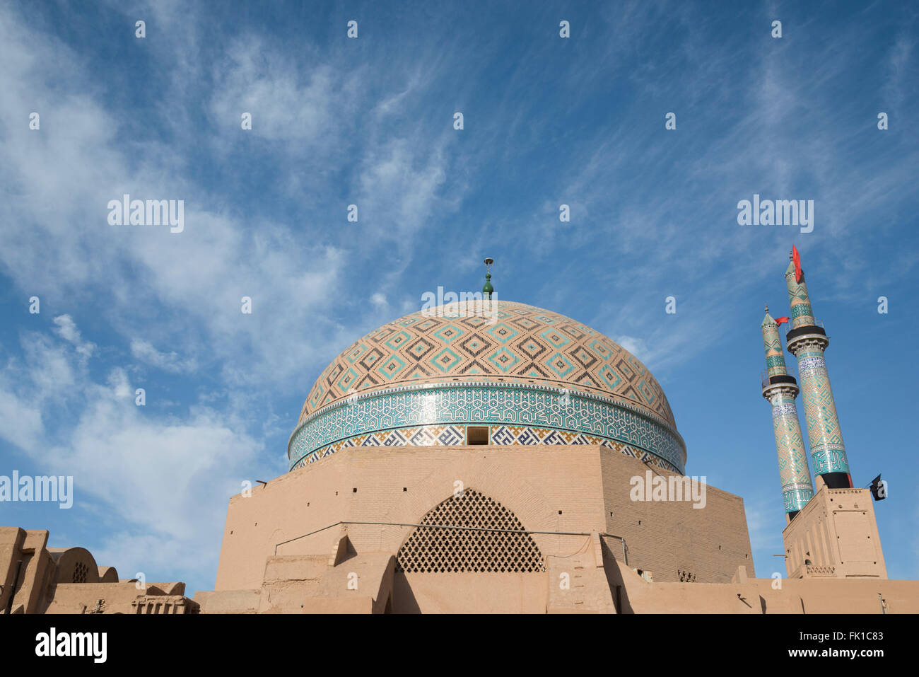 Jameh Mezquita. Ciudad Vieja. Yazd. Irán. Foto de stock