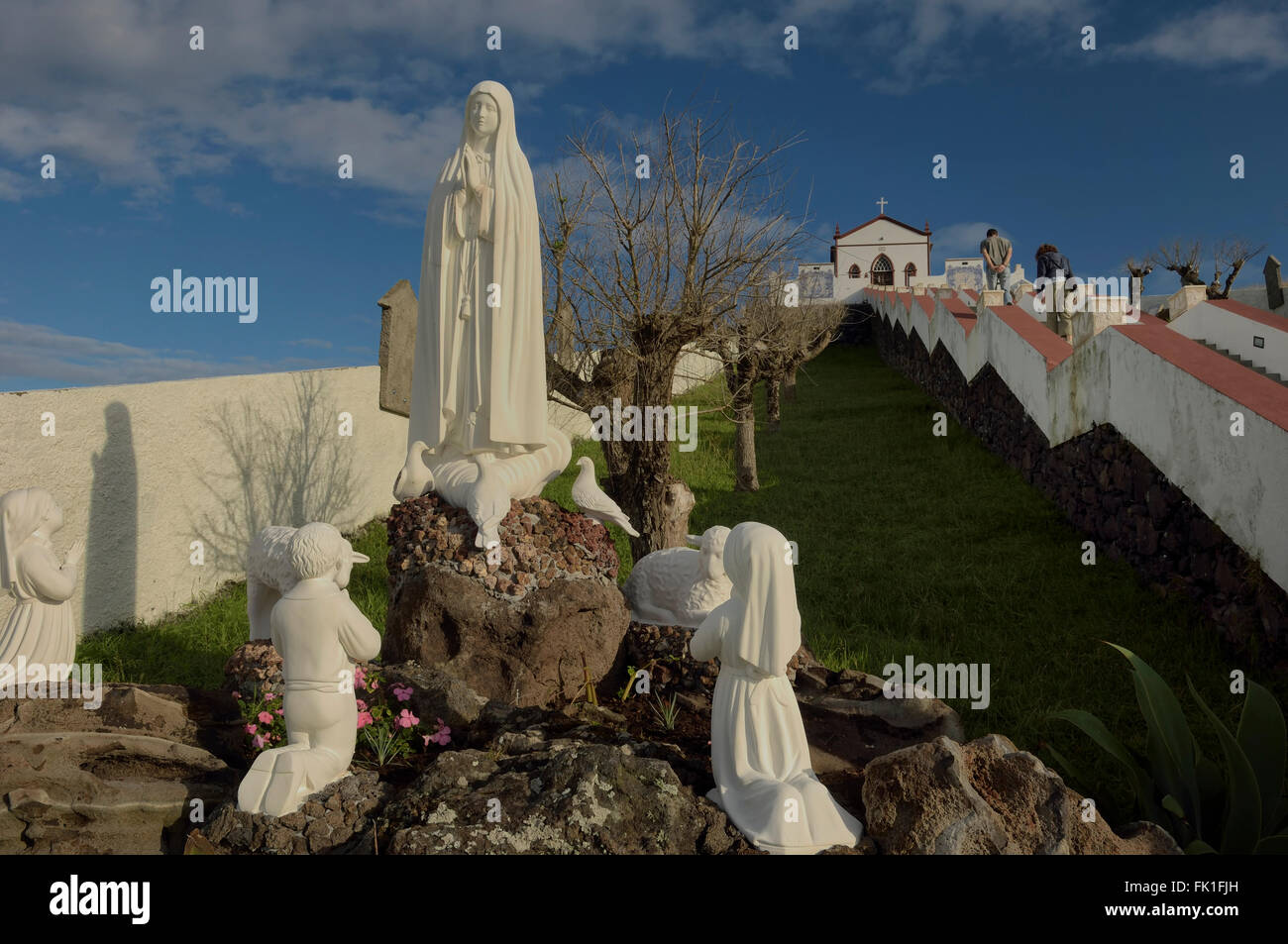 Capilla de Nuestra Señora de Fátima. La Isla de Santa María. Archipiélago de las Azores. Portugal. Atlántico. Europa Foto de stock