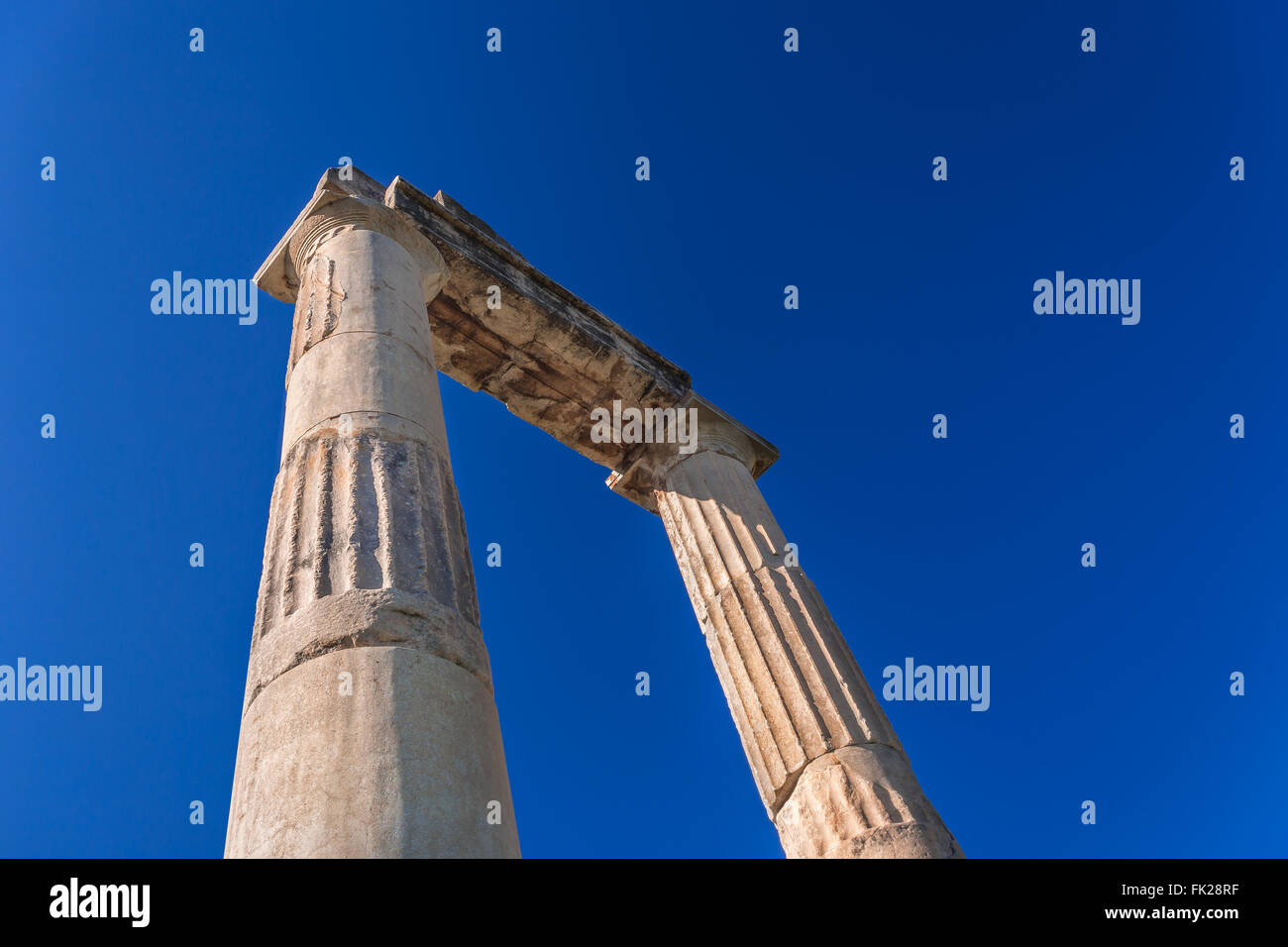 La antigua Grecia, la isla de Kos, la antigua Agora (mercado). Foto de stock