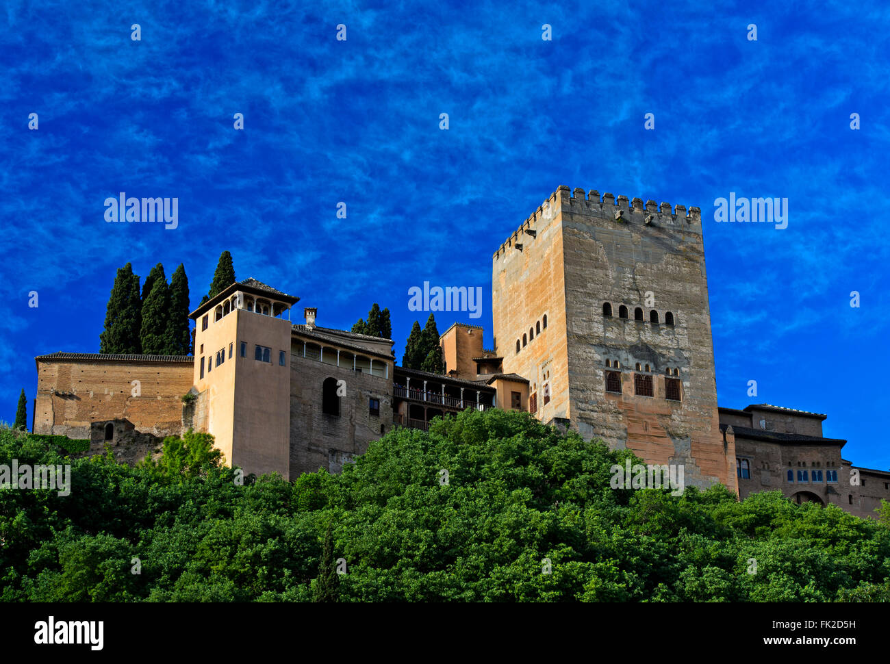 Torre de Comares, la Torre de Comares, salió la reina del vestidor,  Peinador de la Reina, La Alhambra, Granada, España Fotografía de stock -  Alamy