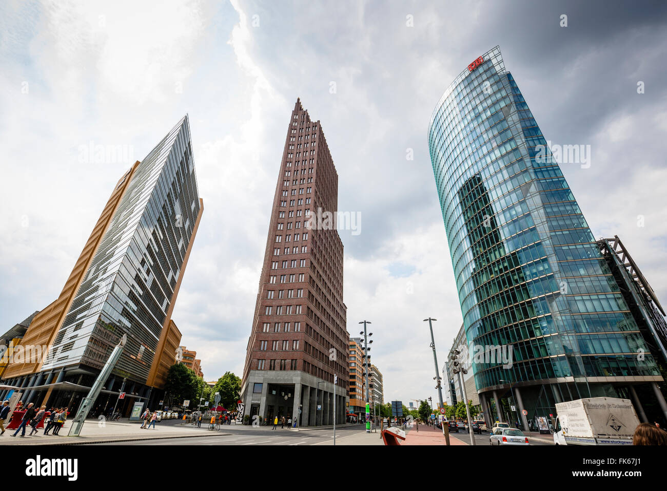 Edificios en Potsdamer Platz, Mitte, Berlin, Alemania, Europa Foto de stock