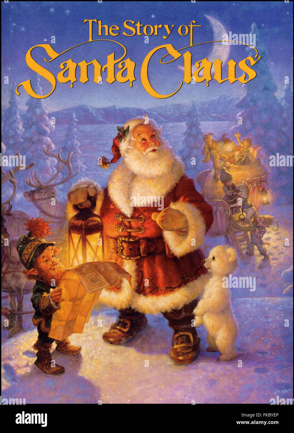 La historia de Santa Claus Portada del libro Fotografía de stock - Alamy
