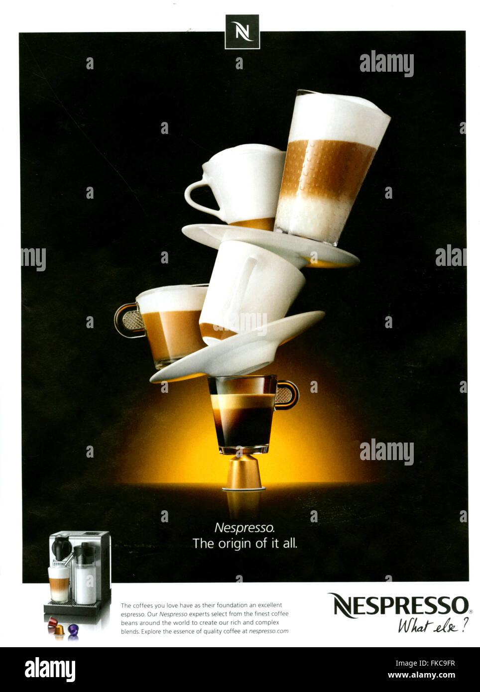 2000s uk nespresso magazine advert fotografías e imágenes de alta  resolución - Alamy
