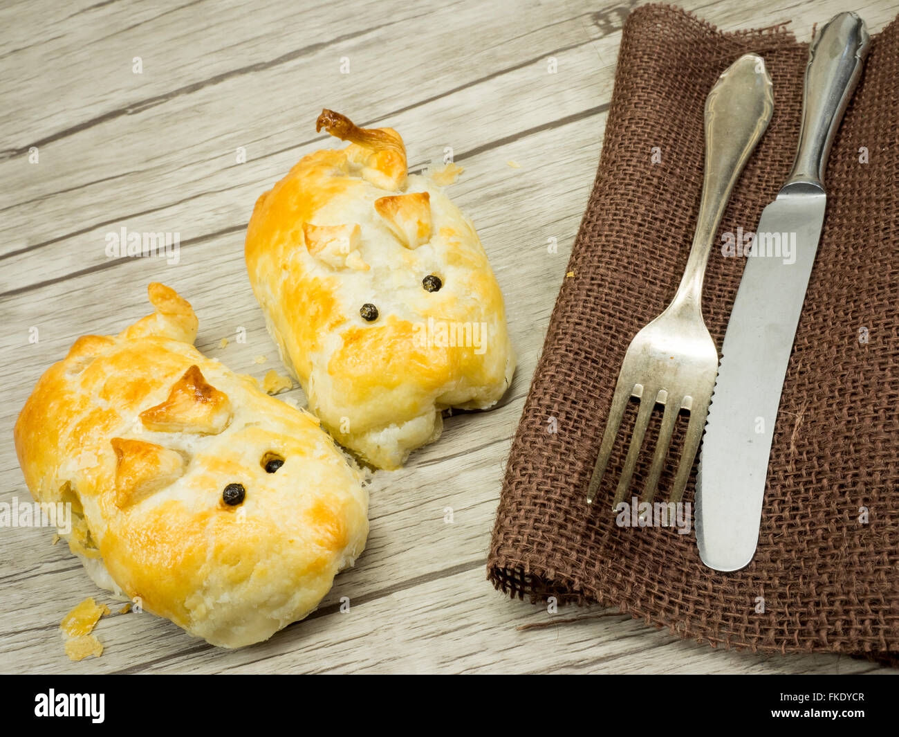 Halloween alimentos idea - ratones Foto de stock