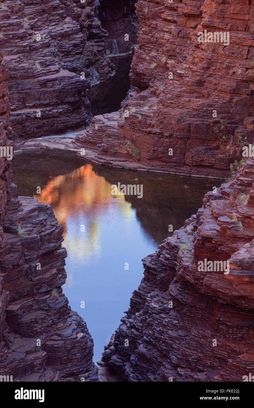 Joffre Gorge, Parque Nacional Karijini Pilbarra, Australia Occidental Foto de stock