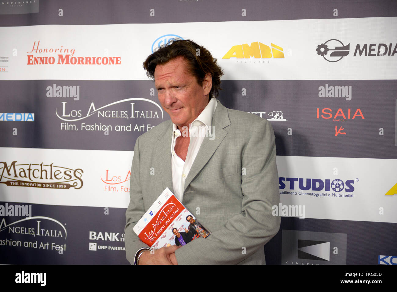 Febrero 22, 2016: El actor Michael Madsen en el Festival de Cine Italiano de Los Ángeles. Foto de stock