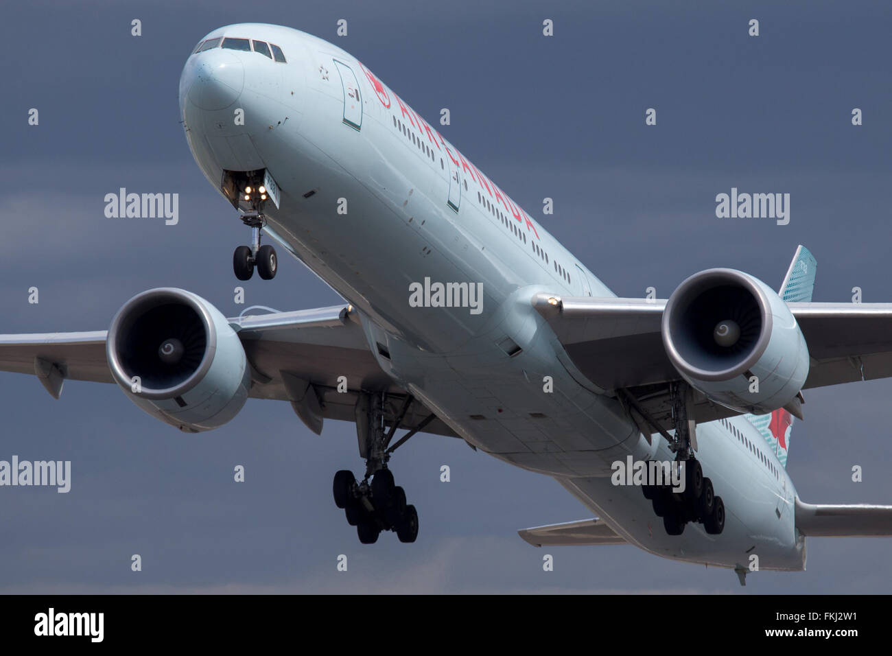 Boeing 777 de la compañía Air Canada Foto de stock