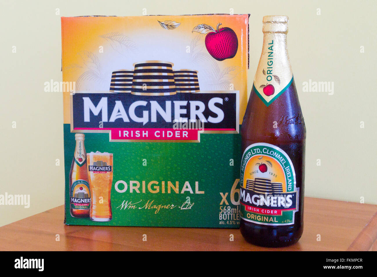 La sidra irlandesa Magners original Foto de stock