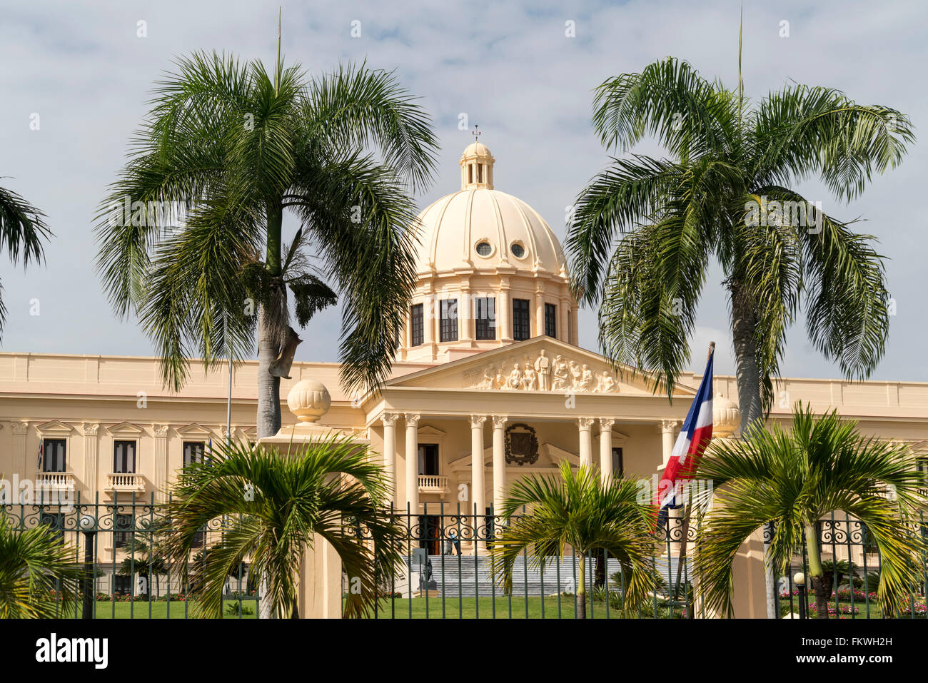 El Palacio Nacional, la capital, Santo Domingo, República Dominicana, El Caribe, América, Foto de stock