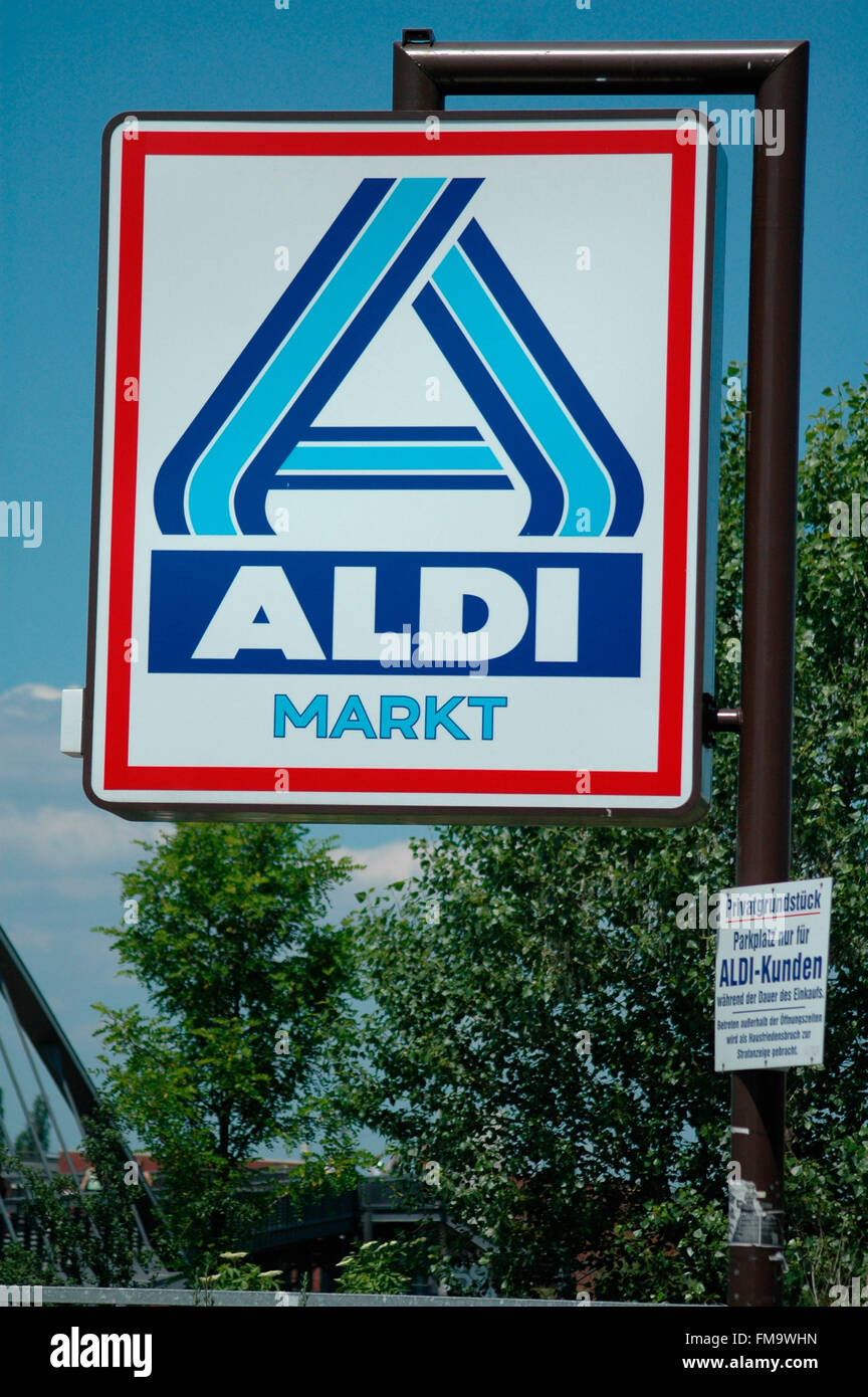 Aldi). Foto de stock