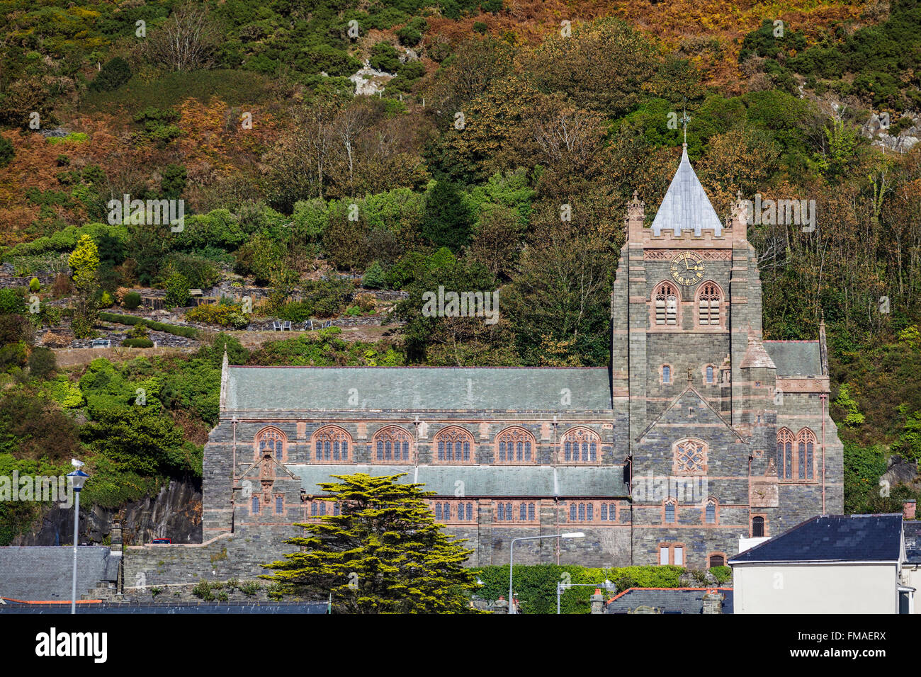 St John's Church, Barmouth, Gwynedd, Gales Foto de stock
