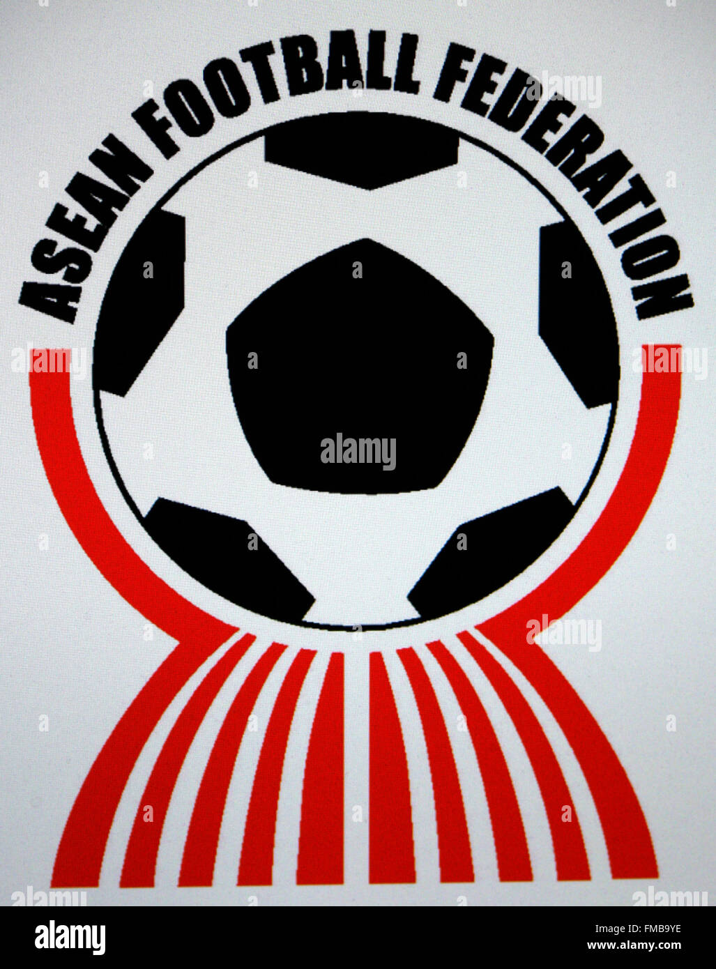 Markenname: "La Federación de Fútbol de la ASEAN", Berlín. Foto de stock