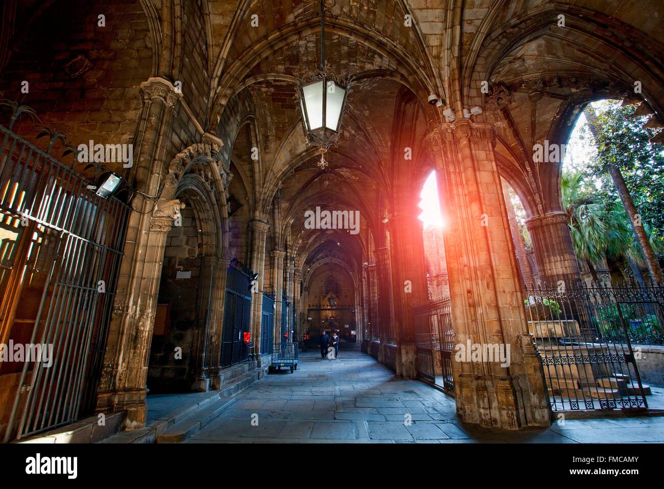 España, Cataluña, Barcelona, la Catedral de Barcelona Foto de stock