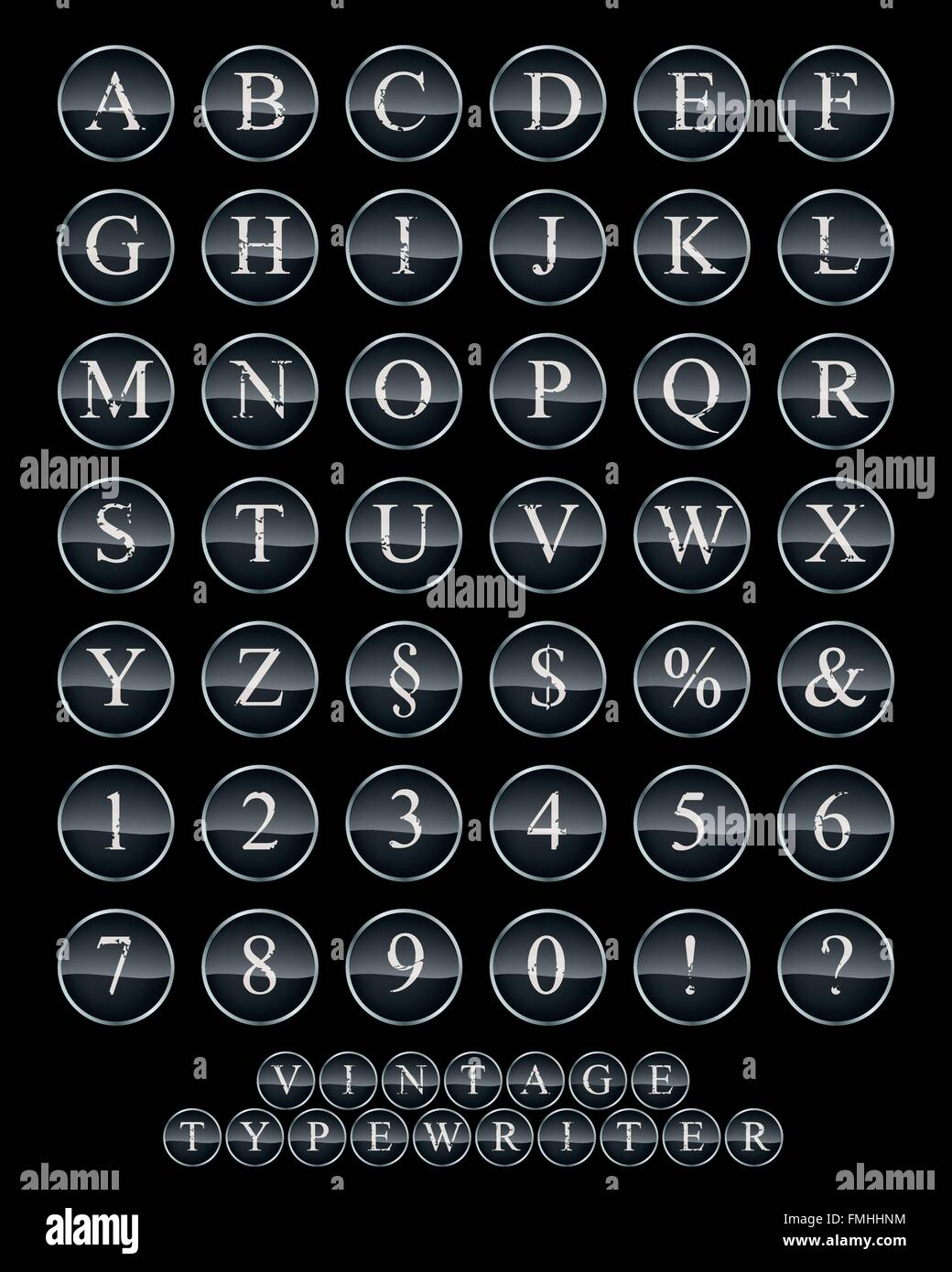 Letras del teclado Imágenes vectoriales de stock - Alamy