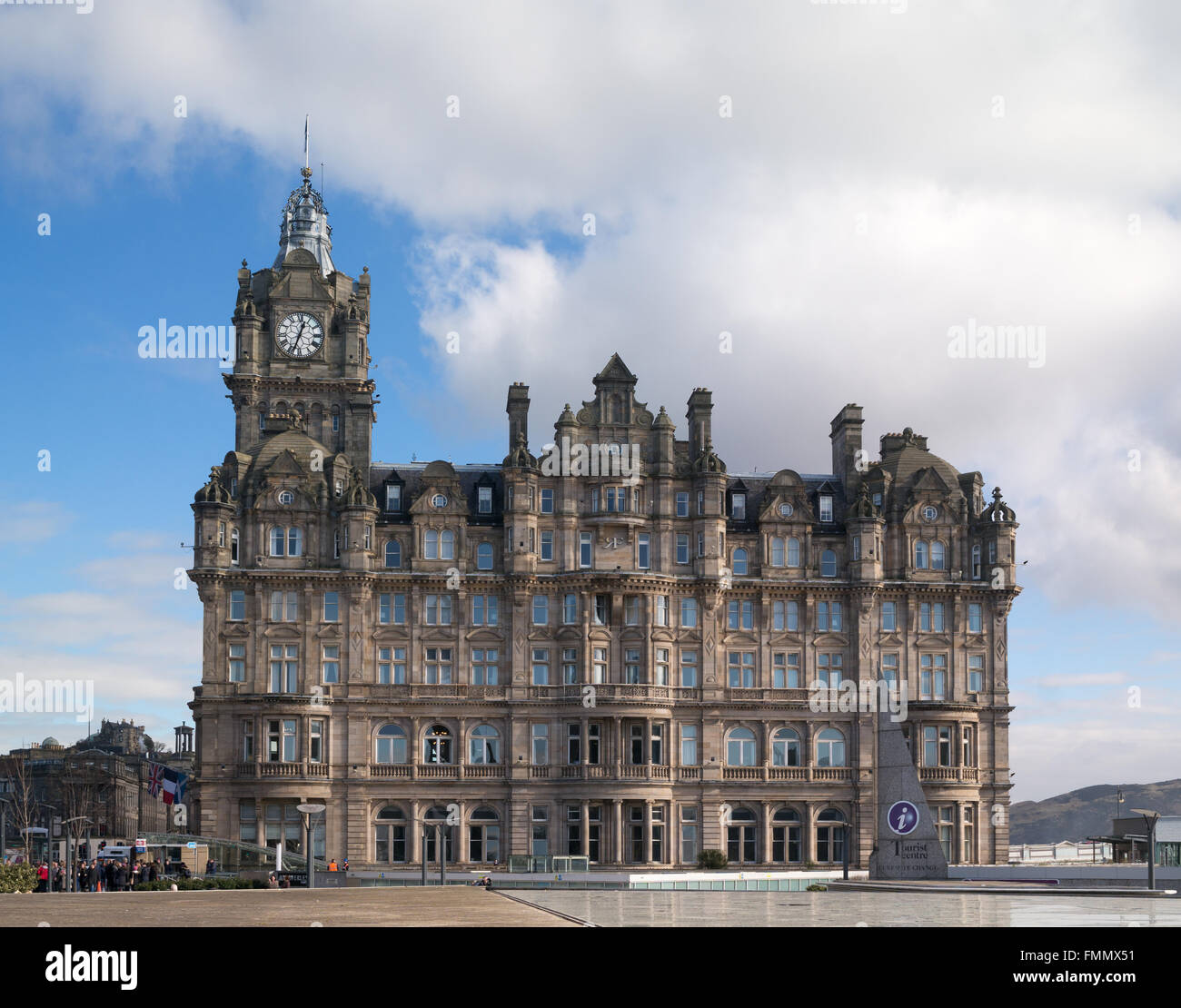 El Rocco Forte Hotel Balmoral Princes Street, Edimburgo, Escocia, Reino Unido Foto de stock