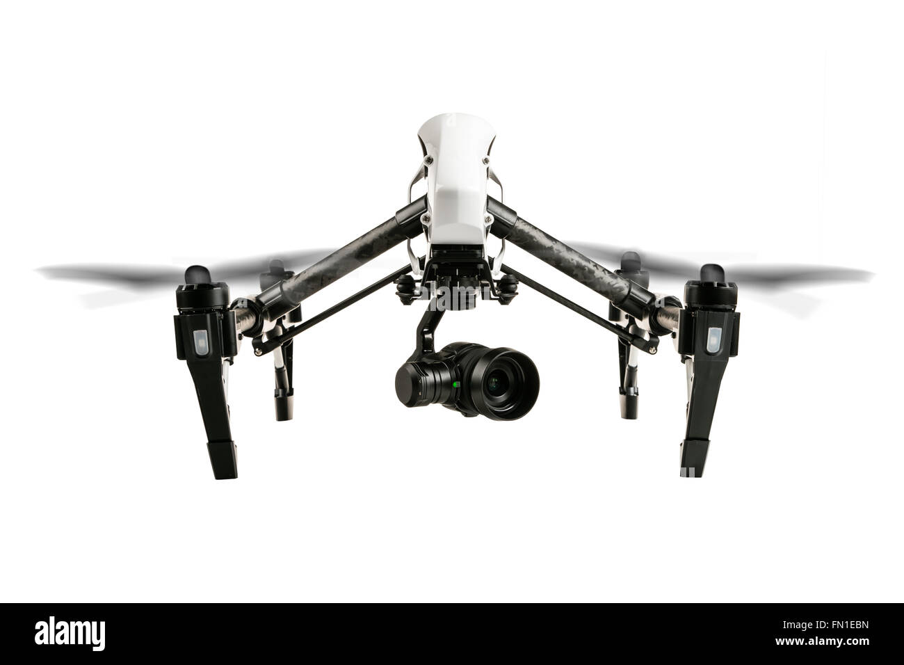 Drone aislado sobre fondo blanco. Foto de stock