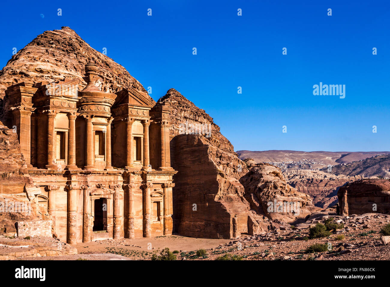 El Monasterio - Petra, Jordania Foto de stock