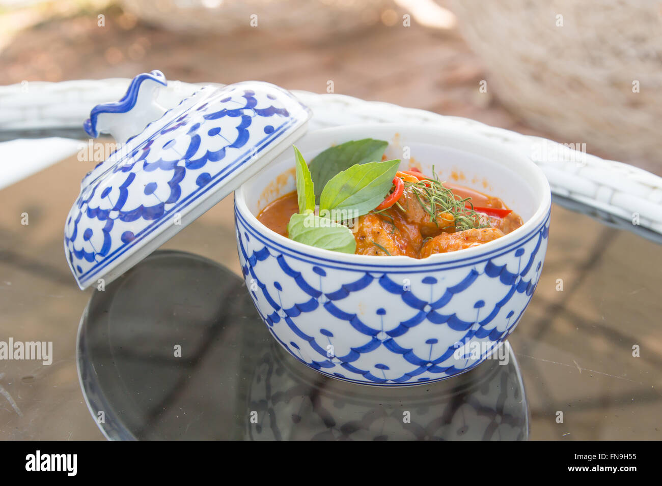 Curry rojo tailandés Foto de stock