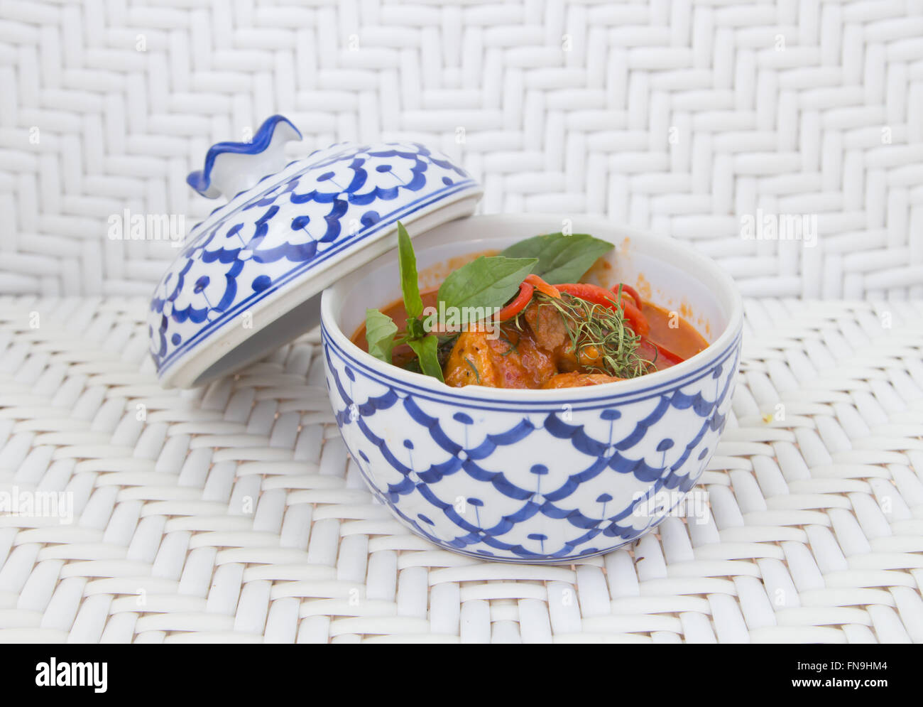 Curry rojo tailandés Foto de stock