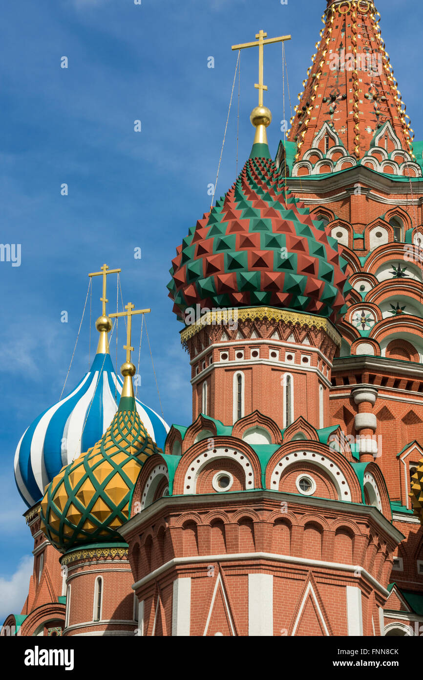 Catedral de San Basilio en Moscú, Rusia Foto de stock