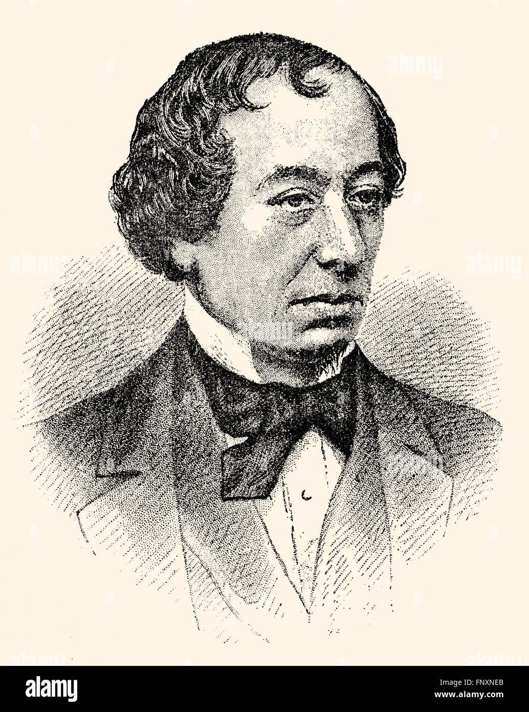 Benjamín Disraeli, primer conde de Beaconsfield, 1804 - 1881, un estadista y novelista británico Foto de stock