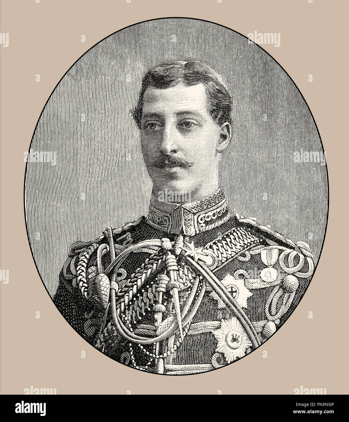 El príncipe Alberto Víctor, duque de Clarence y Avondale, 1864-1892 Foto de stock