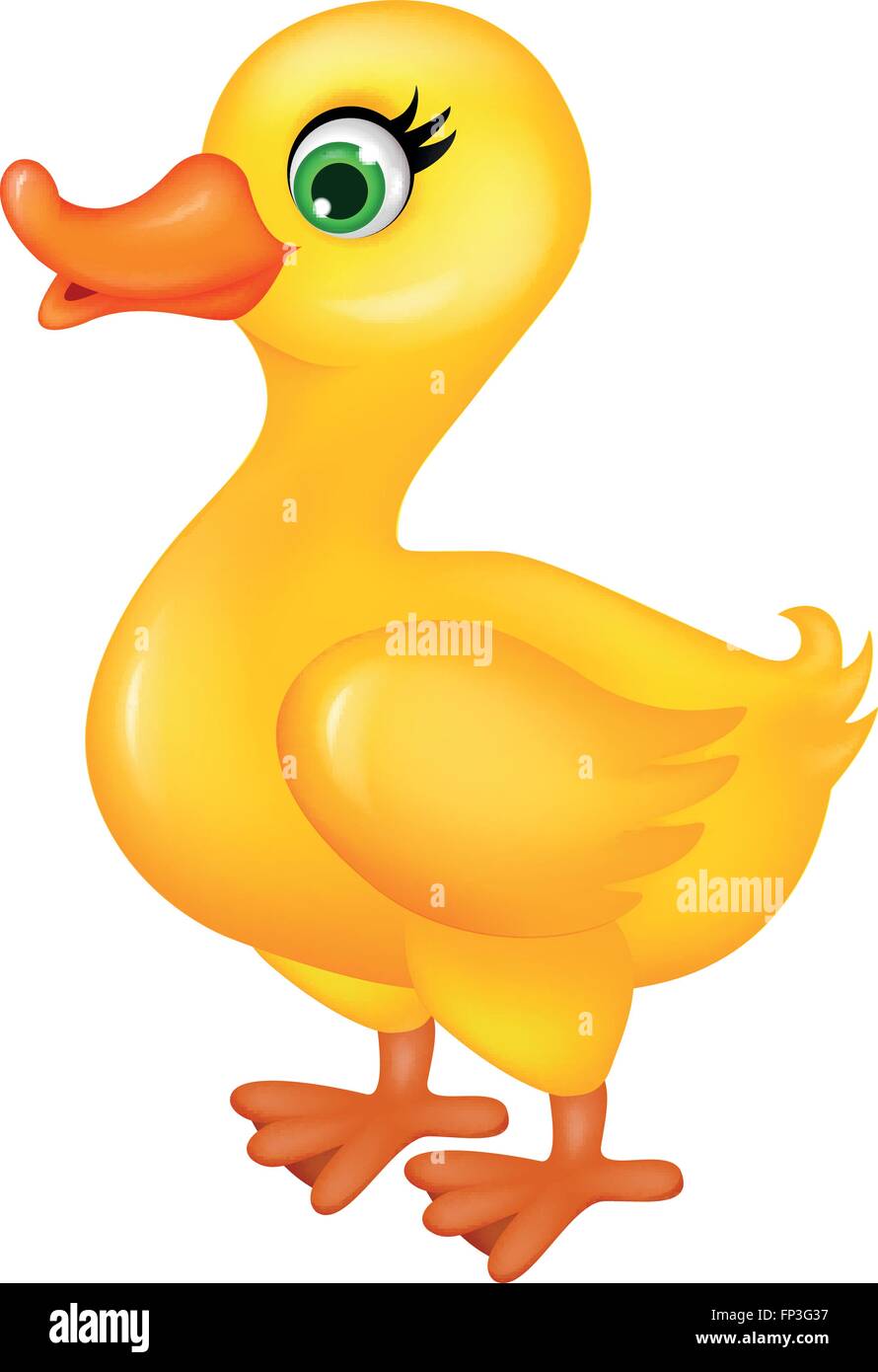 Dibujos animados de pato Imagen Vector de stock - Alamy
