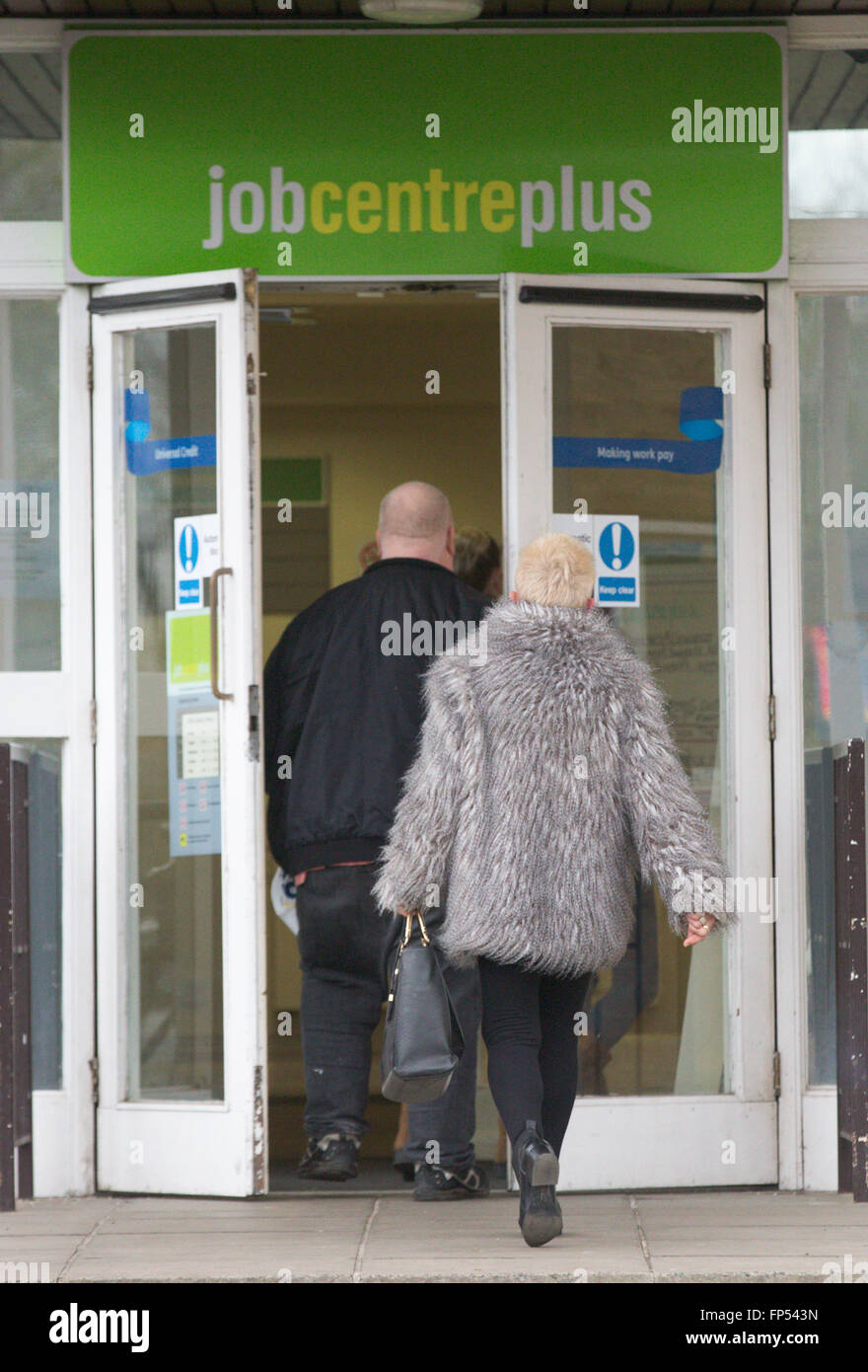 Job Centre Plus en Cambridge Foto de stock