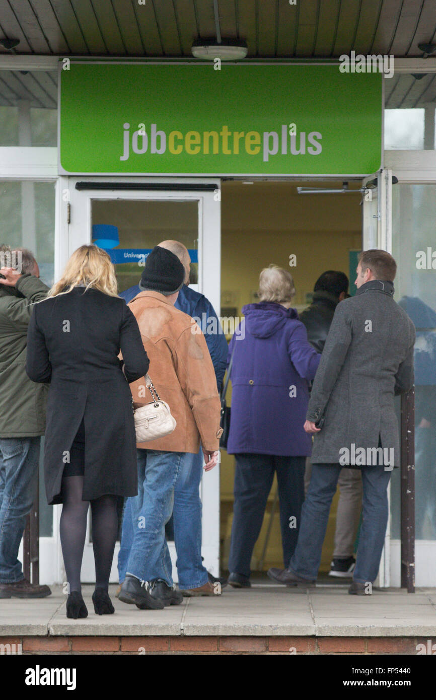 Job Centre Plus en Cambridge Foto de stock