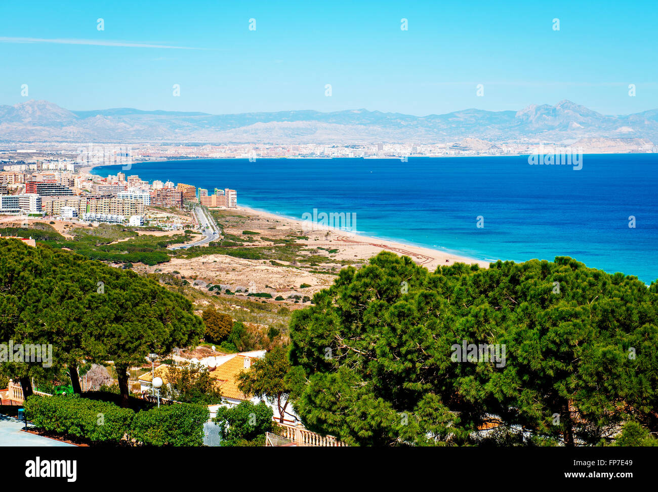 Costa Alicante Foto de stock