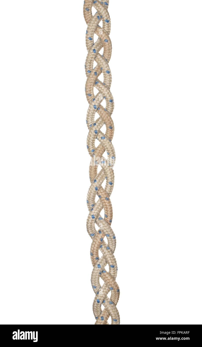 Los elementos decorativos en forma de trenzas asociado con cordones gruesos  cables aislados en un fondo blanco Fotografía de stock - Alamy